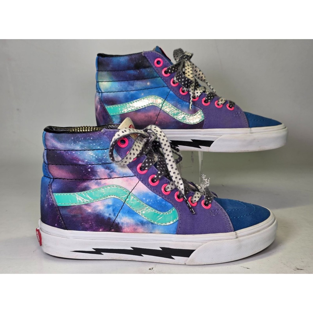 VANS SK8-Hi Men's Sneakers Size 3.5 Women's 5 Galaxy Purple Blue Cosmic Shoes